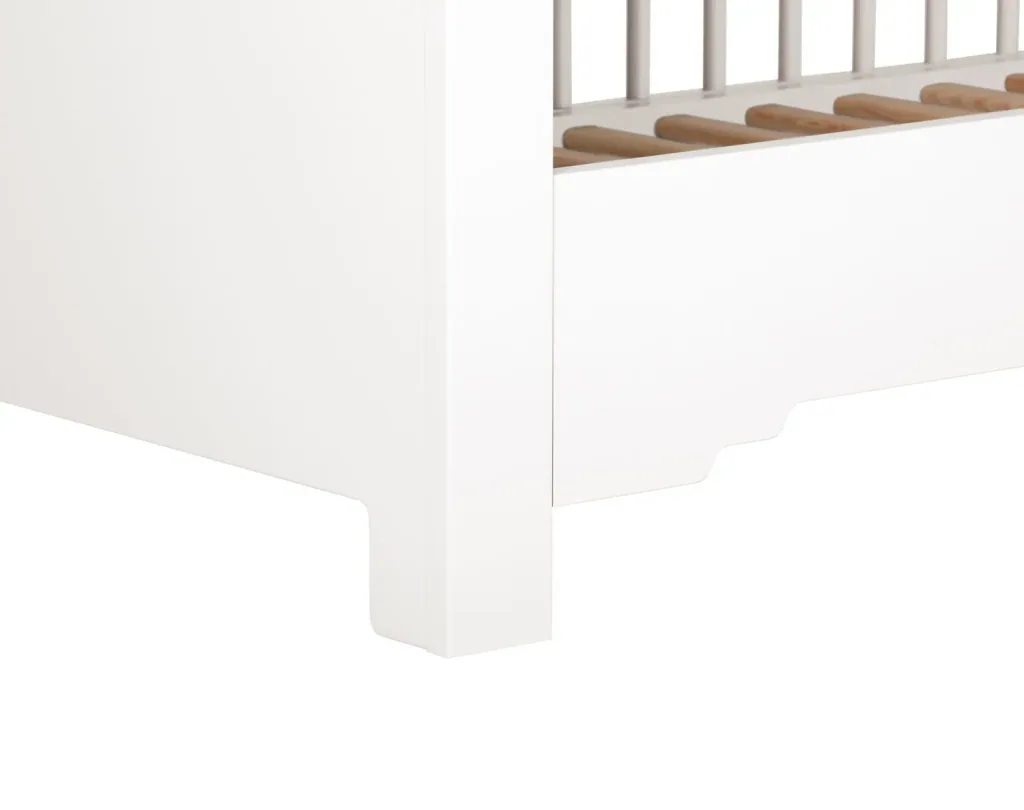 Montmartre Babybett, Kinderbett, Gitterbett - 144 x 75 x 85 cm, Farbe: weiss