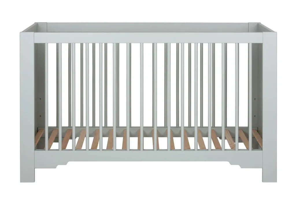 Montmartre Babybett, Kinderbett, Gitterbett - 144 x 75 x 85 cm, Farbe: Salbei grün