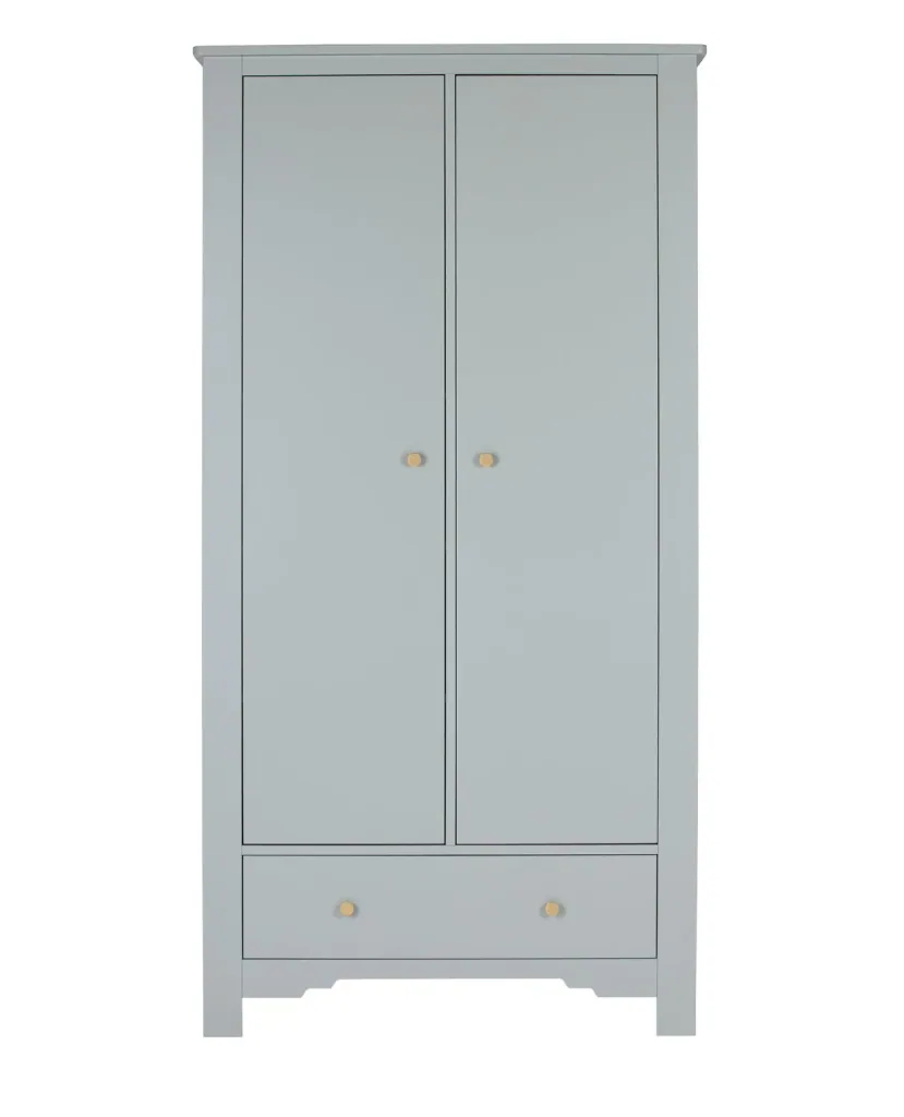 Montmartre Kleiderschrank, Babyschrank, Kinderschränk - 104 x 52 x 200 cm, Farbe: Salbei grün