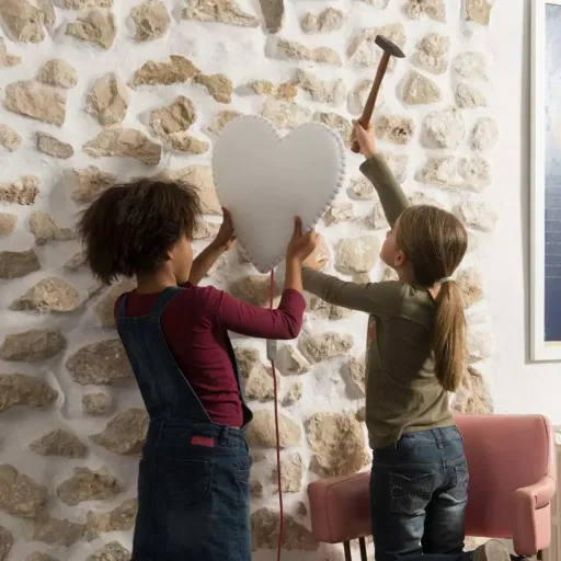 Buokids Softlampe Nachtlicht/Wandlampe Herz, Ausführung: Schnur & Stecker; Farbe der Naht: blau