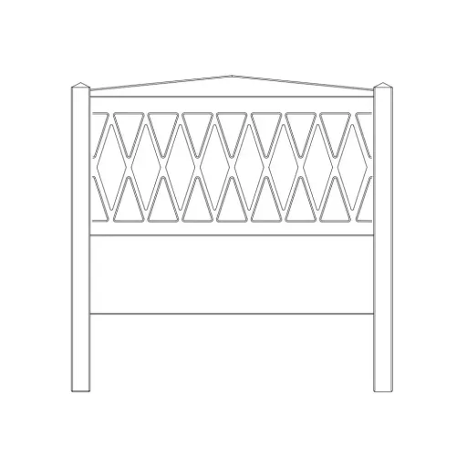 Cam Cam Seitenteil Kinderbett Harlequin 90 x 200 sand