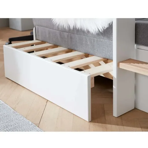 Flexa Nor Hochbett "Casa" weiß / Eiche