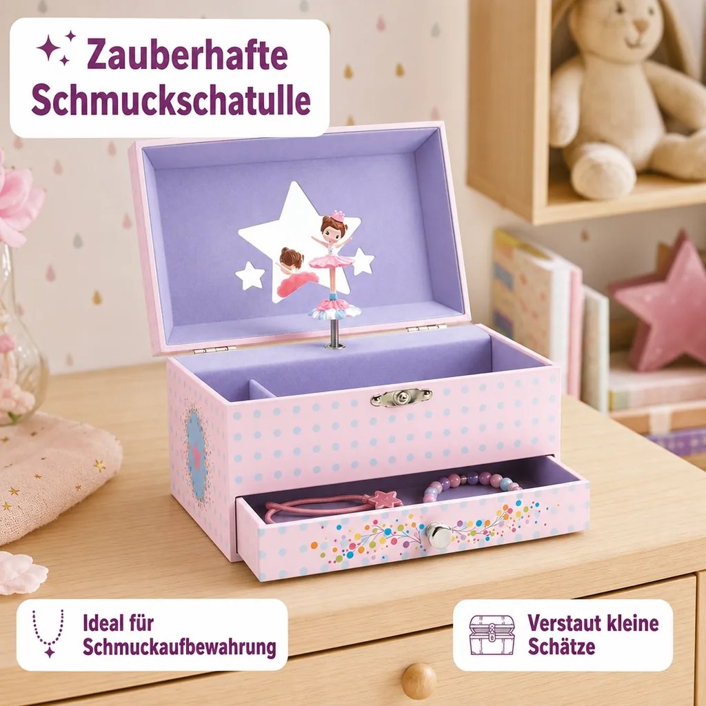 Djeco Schmuckschatulle mit Spieluhr Ballerina