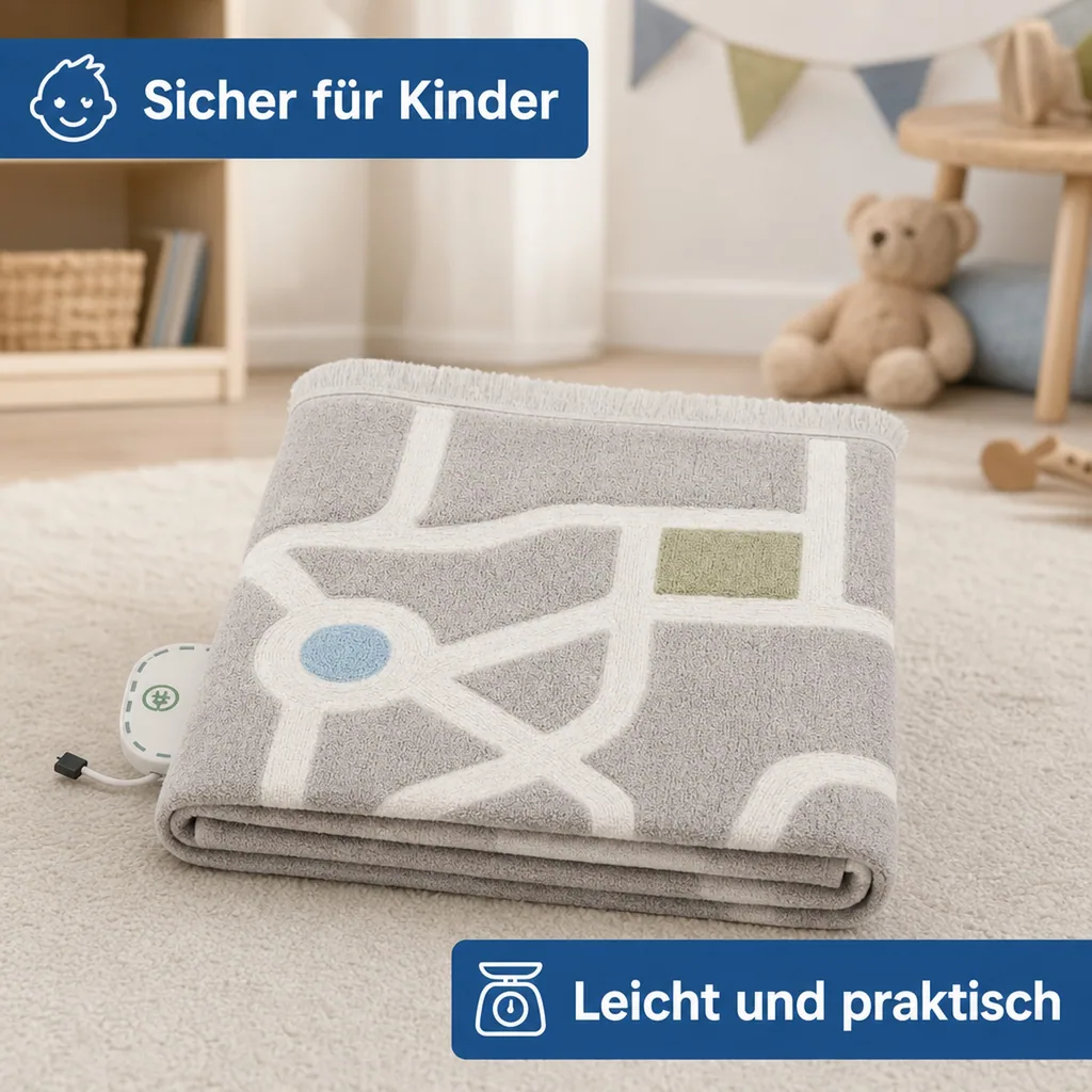 Lorena Canals Waschbarer Teppich, Spielteppich - Ecocity, 120 x 170 cm