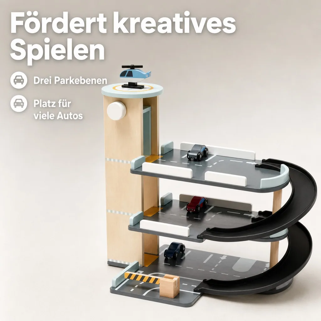 Kids Concept Spielzeug Parkhaus Holz