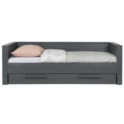 WOOOD Sofabett Dennis stahlgrau