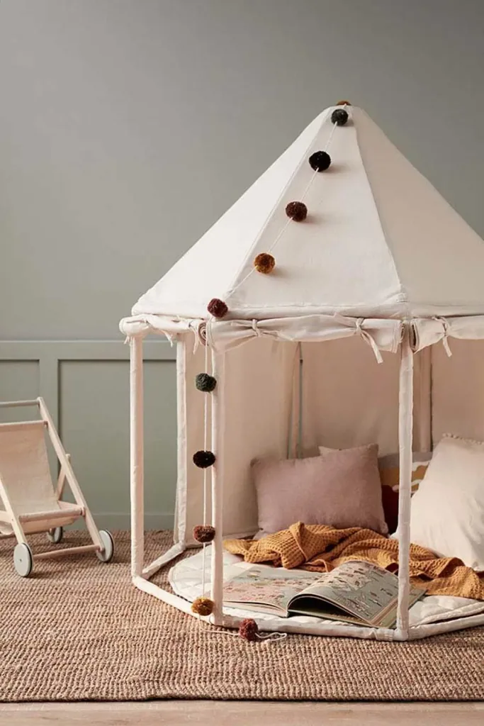 Kids Concept Kinder Pavillion Holz natur achteckig