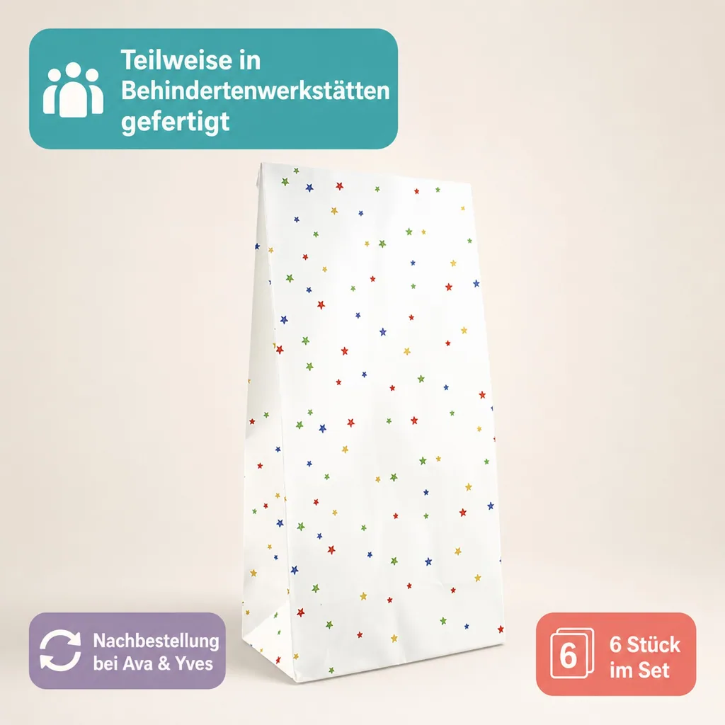 Ava & Yves Geschenk Papiertüten Athleten