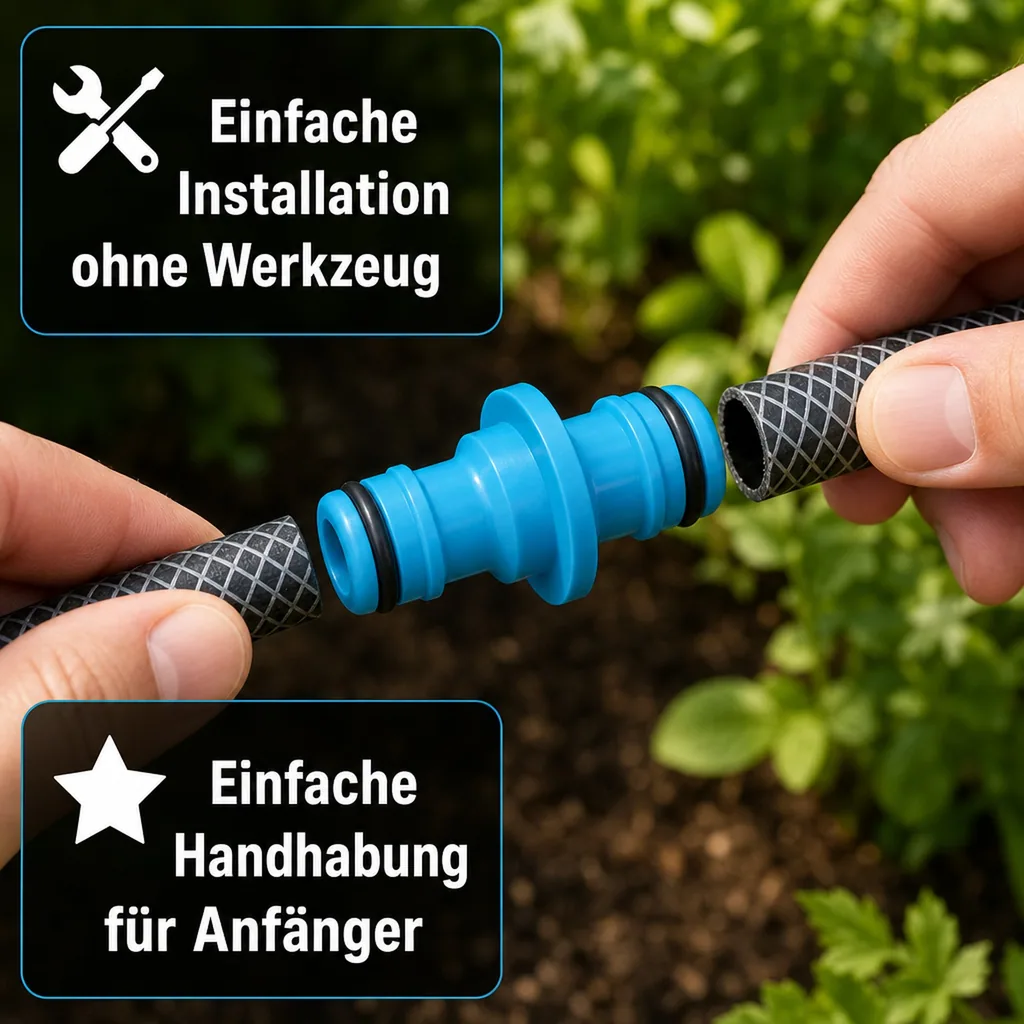 Schlauchverbinder 1/2 Zoll, Kupplungsverbinder, Schlauchkupplung