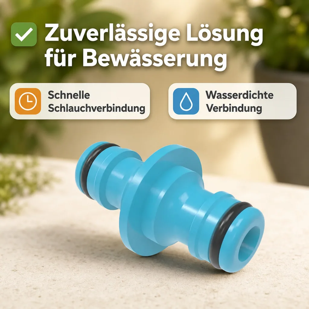 Schlauchverbinder 1/2 Zoll, Kupplungsverbinder, Schlauchkupplung