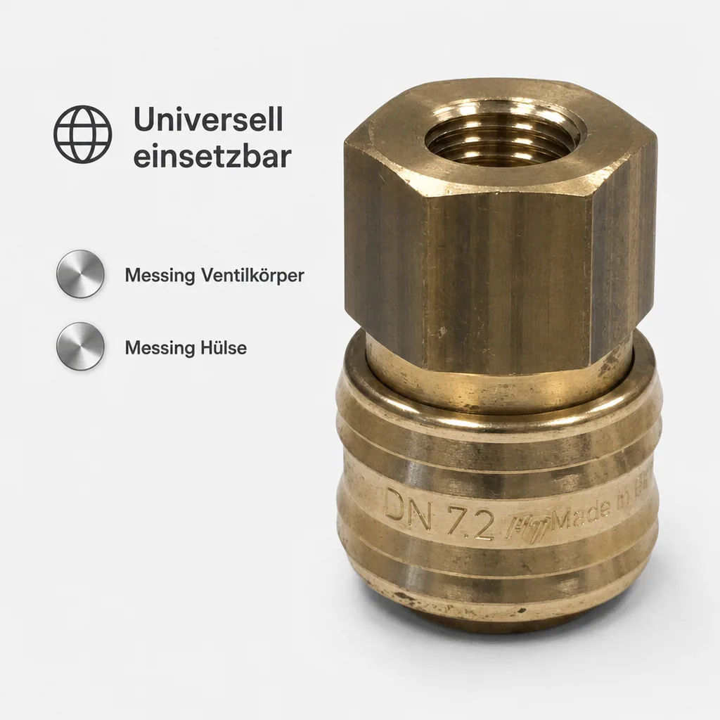 Druckluft Kupplungsdose 1/4" Innengewinde
