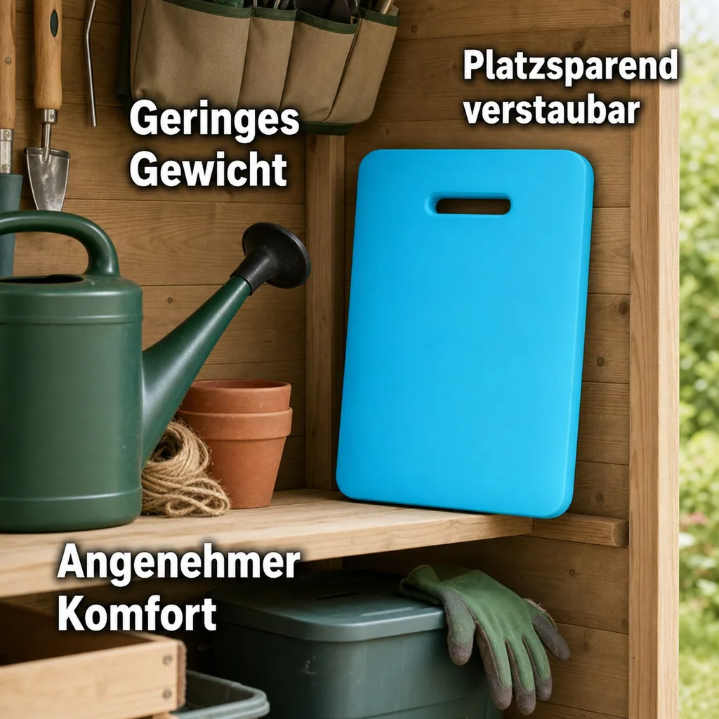 Kniekissen Garten, groß 46x28 cm, bequem & gelenkschonend