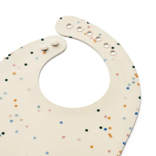 Liewood Silikon Lätzchen 2er pack - Tilda, Farbe: Splash dots / Sea shell