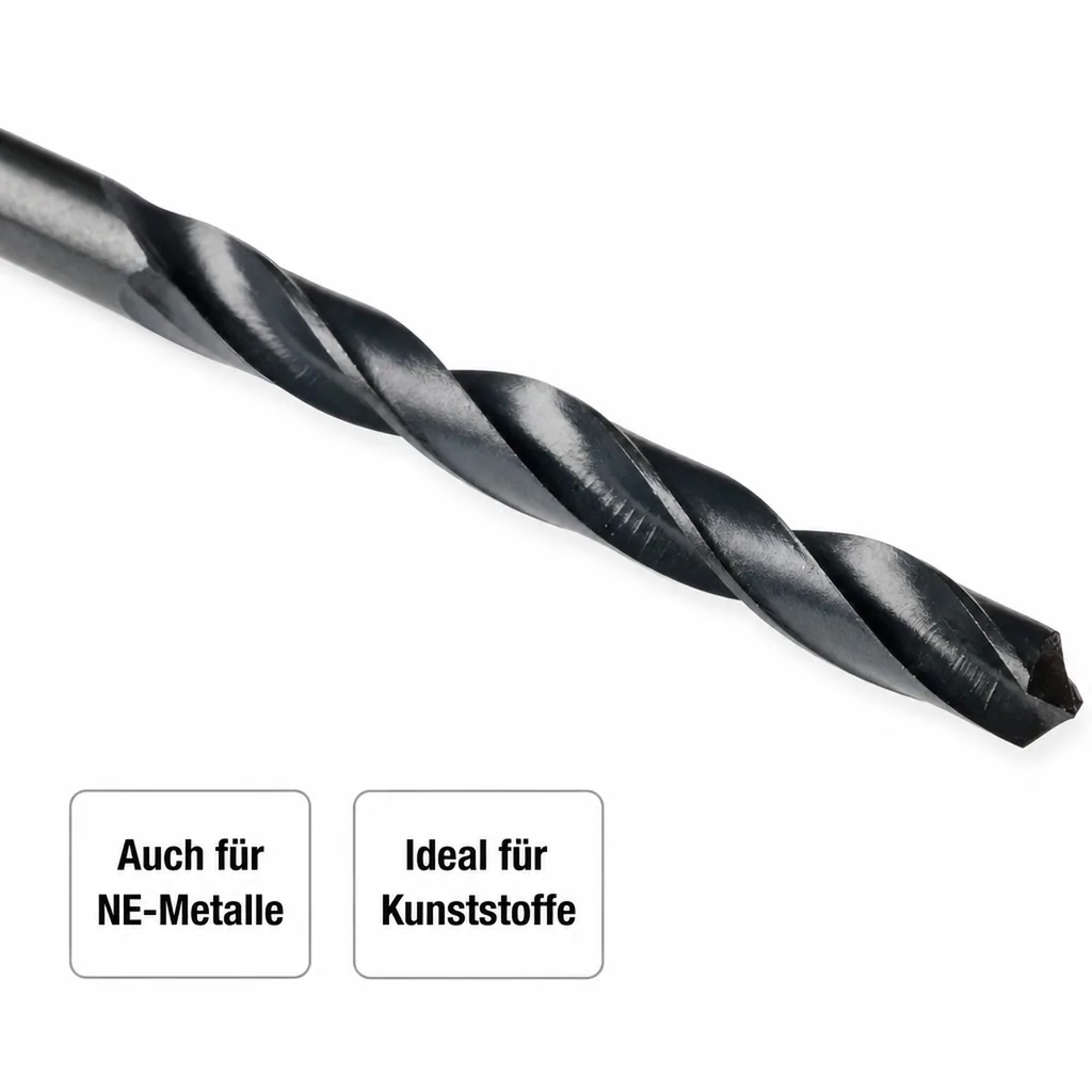 HSS Bohrer 6mm, Metallbohrer, Stahlbohrer, Spiralbohrer DIN 338