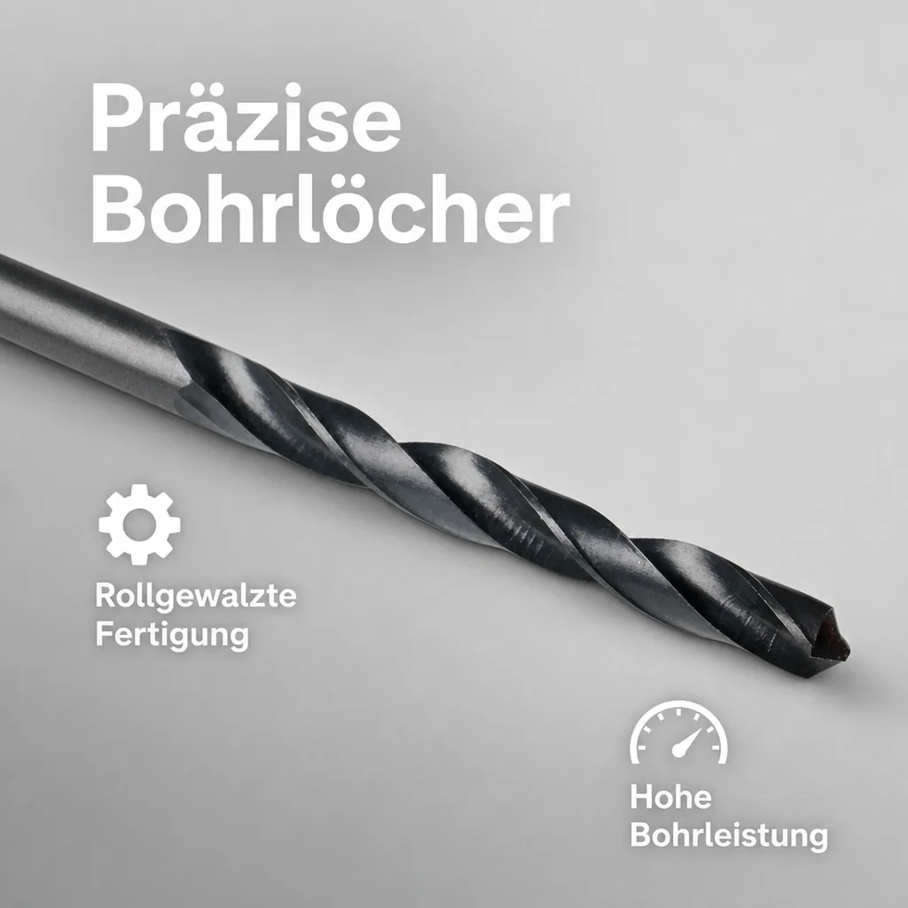 HSS Spiralbohrer, DIN 338, rollgewalzt, 5,5 mm