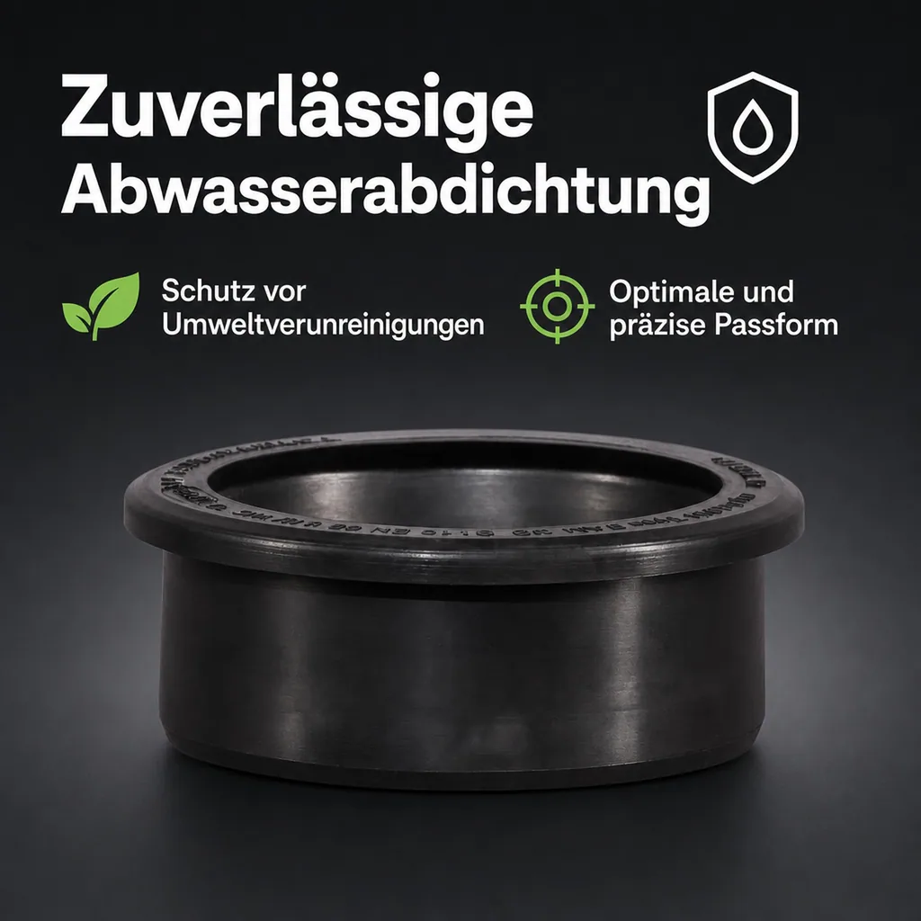 Dichtung Abwasserrohr, Anschlussdichtung BA-M DN200 NBR, KG-Rohr Dichtung