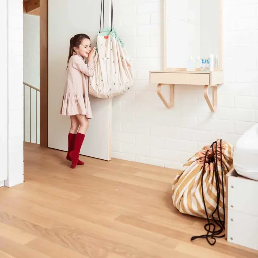 play & go Spielsack Print Streifen senfgelb