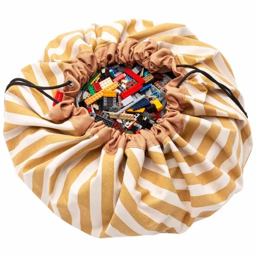 play & go Spielsack Print Streifen senfgelb
