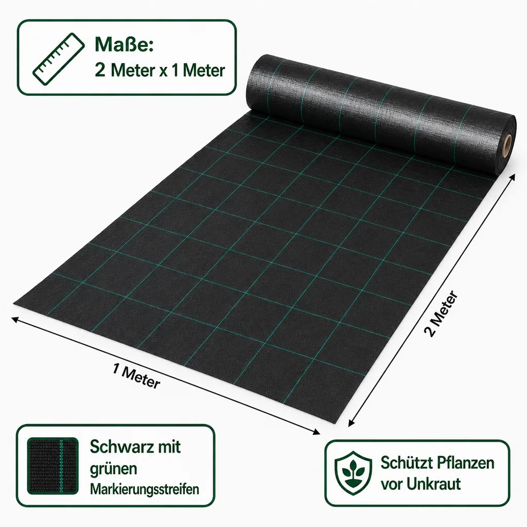 Unkrautvlies Bodengewebe - 2 m x 1 m
