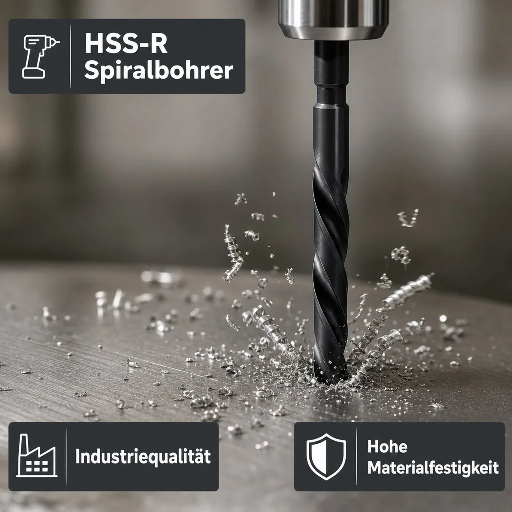 HSS Bohrer 10mm, DIN 338, reduzierter Schaft