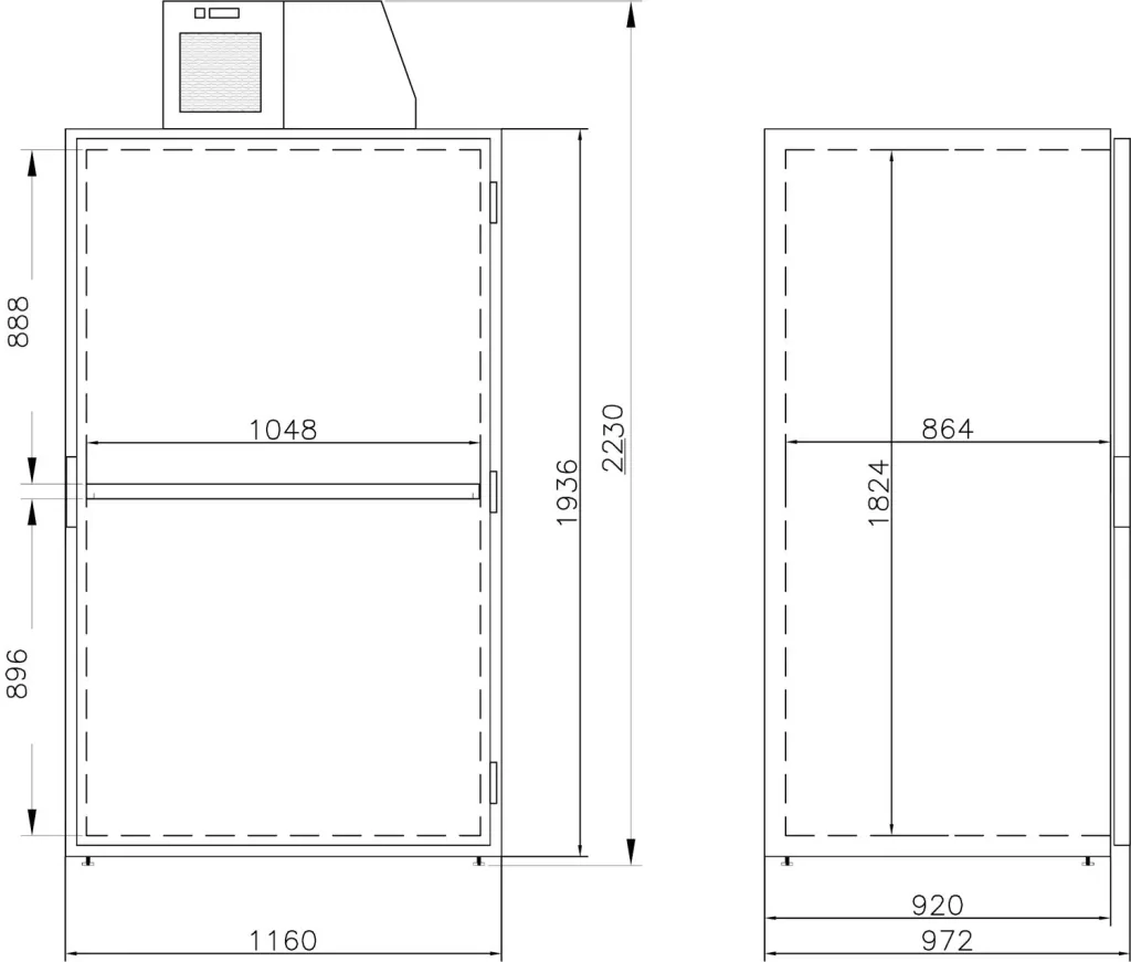 Großraumkühlschrank 1650 Liter - Edelstahl Innenraum & Fasskühlung (575 W)