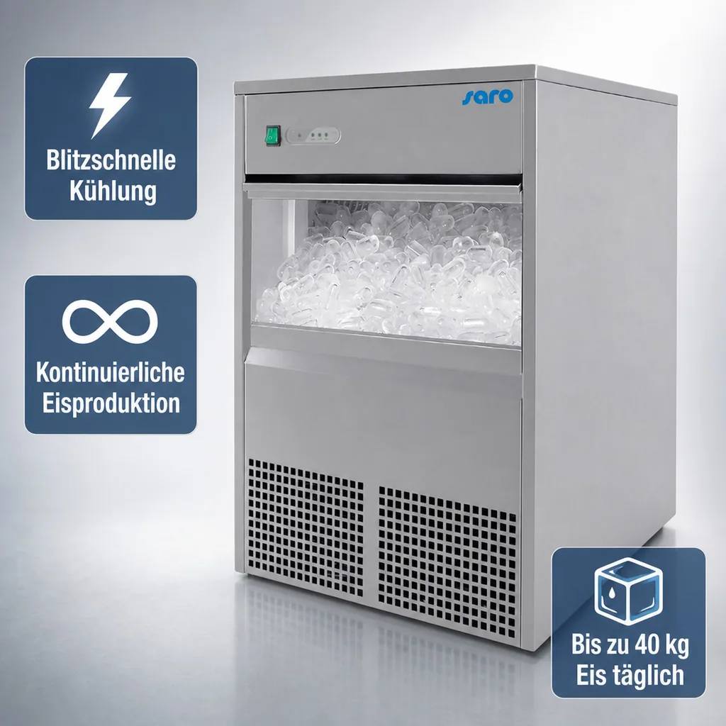 Eiswürfelmaschine, Eiswürfelbereiter - Modell EB 40