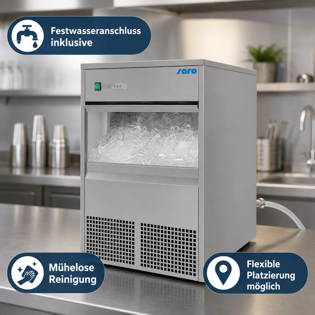 Eiswürfelmaschine, Eiswürfelbereiter - Modell EB 40