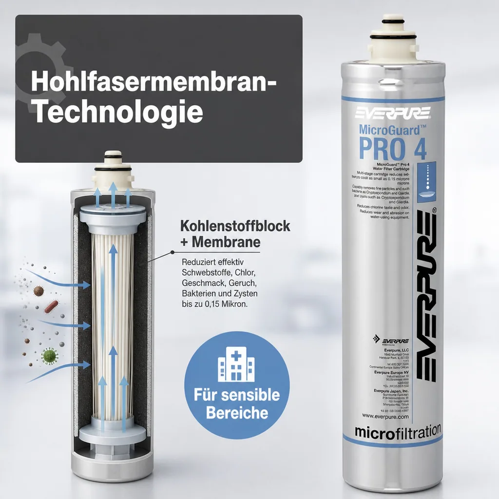 Wasserfilter, Filterpatrone - EVERPURE MicroGuard Pro 4 für bakterienfreies Wasser