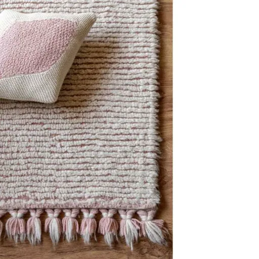 Lorena Canals waschbarer Wollteppich "Koa" Pink