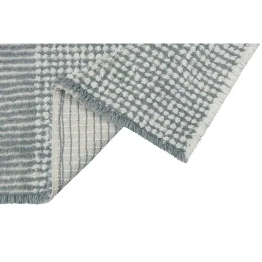 Lorena Canals waschbarer Wollteppich "Kaia" blau
