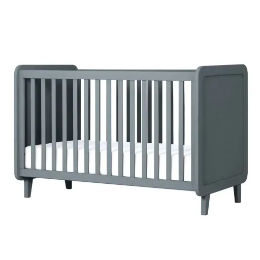 Laurette Babybett 70 x 140 cm Accroche Coeur, Farbe: bleu canard
