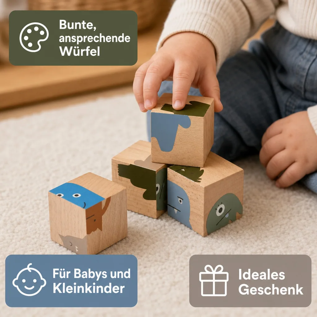 Liewood Puzzle, Holz Puzzle, Holzwürfel - Aage, Farbe: Vehicle / Nature