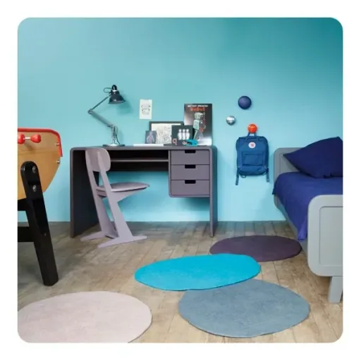 Laurette Schreibtisch L65, Farbe: Gris Souris