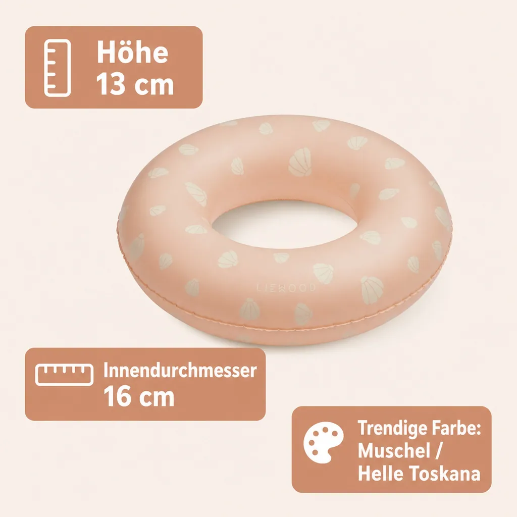 Liewood Schwimmring - Baloo, Farbe: Muschel / Helle Toskana