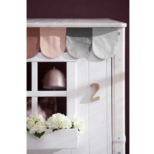 Flexa Einzelbett Haus weiss