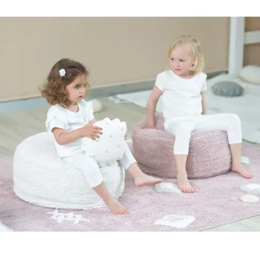 Lorena Canals Sitzpuff "Chill" Vintage rosa