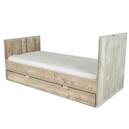 Dutchwood Einzelbett Holz, Bettkasten: mit Bettschublade