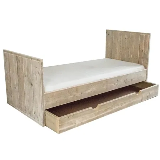 Dutchwood Einzelbett Holz, Bettkasten: mit Bettschublade