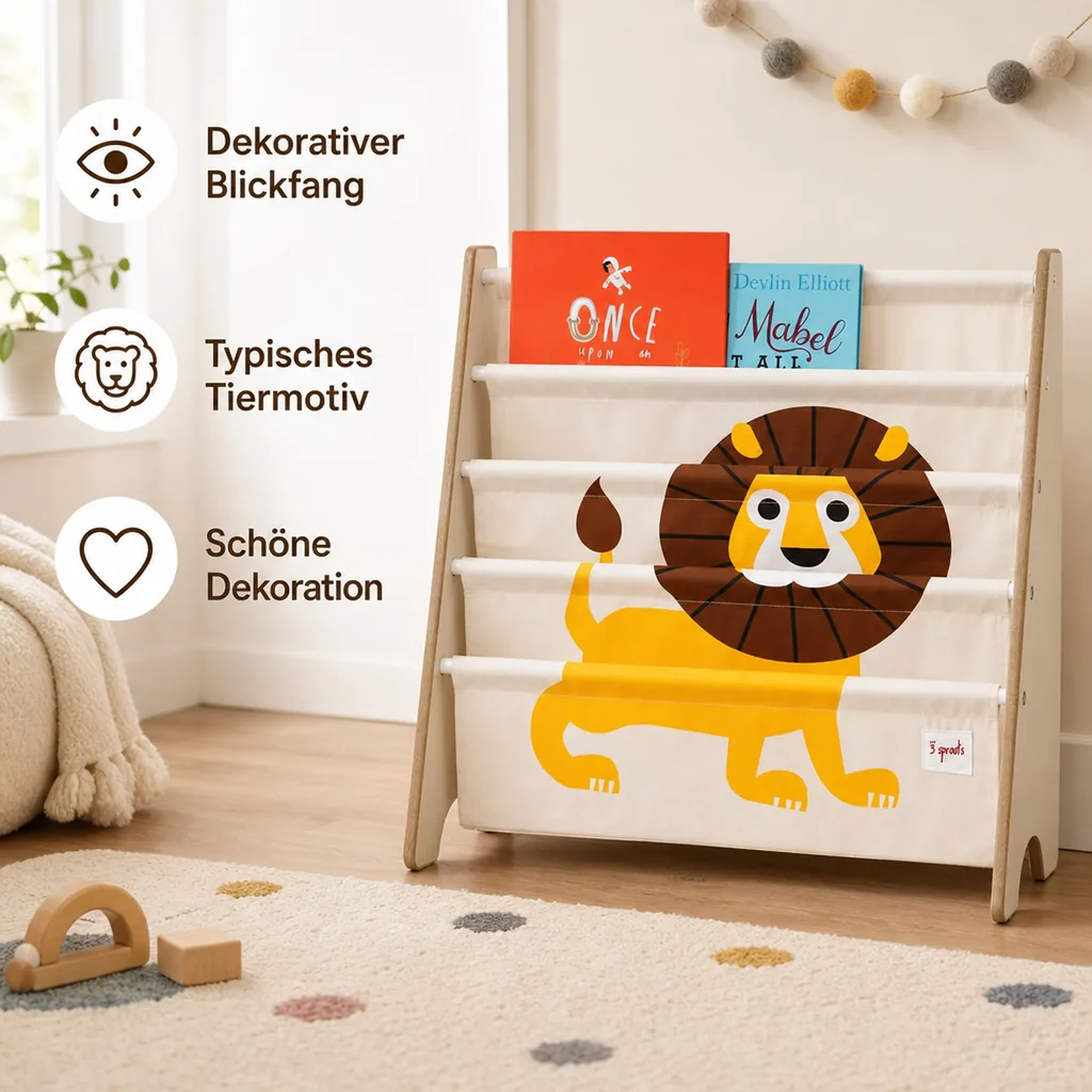 3 Sprouts Bücherregal Löwe