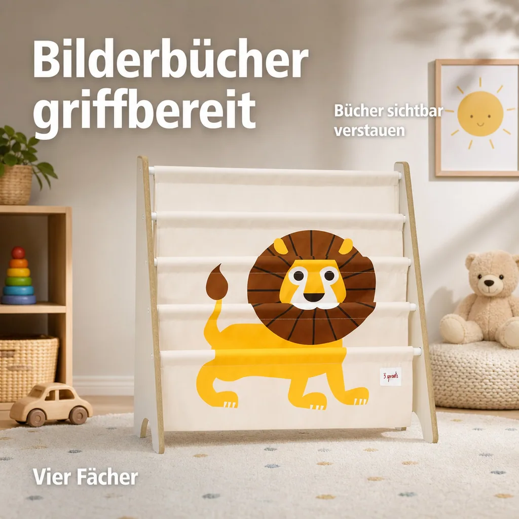 3 Sprouts Bücherregal Löwe