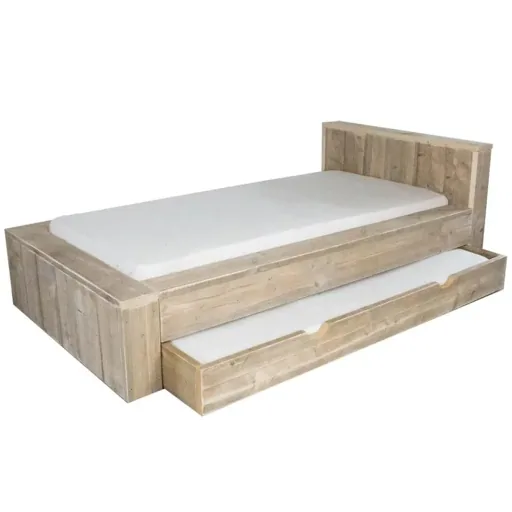 Dutchwood Block Einzelbett, Bettkasten: ohne Bettschublade