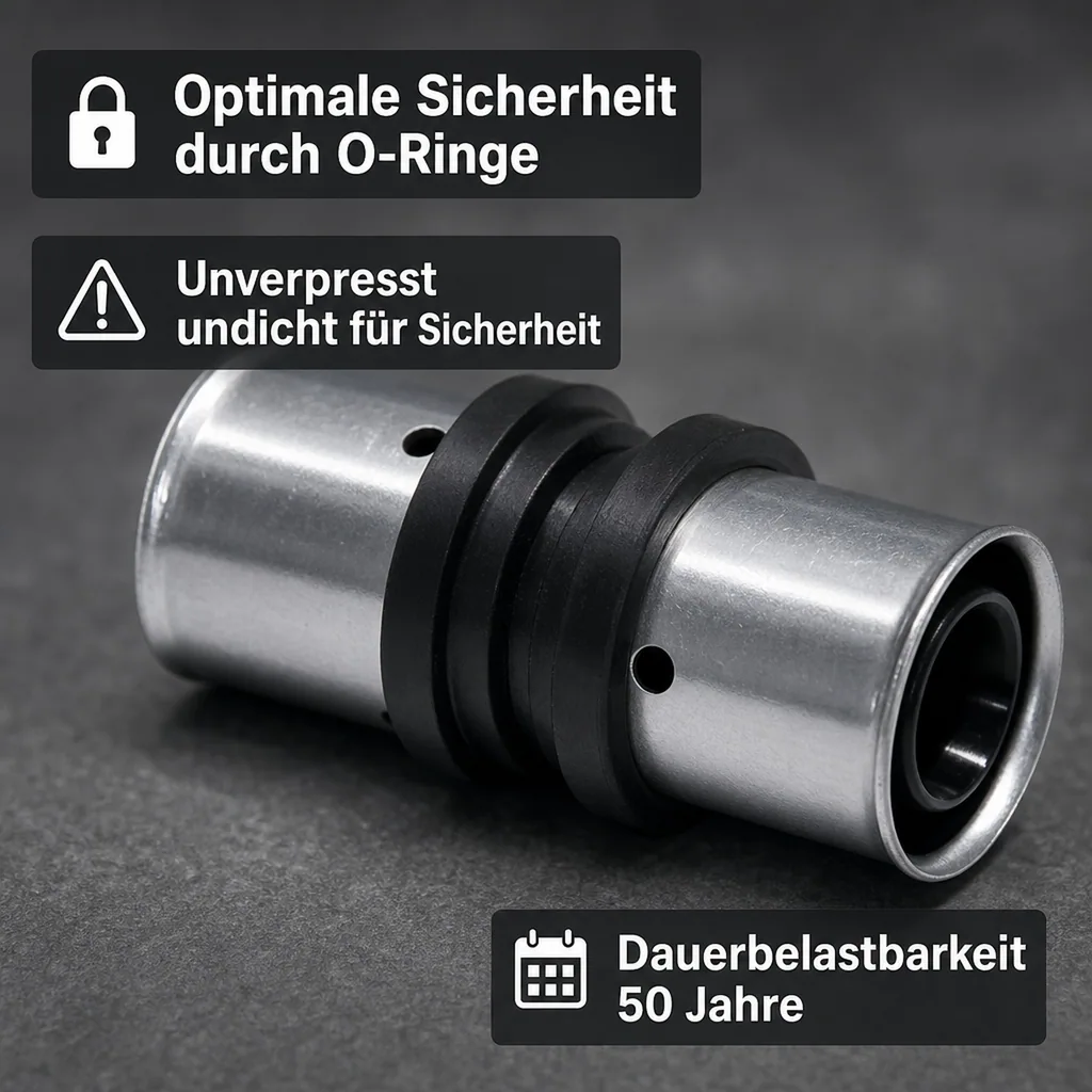 PPSU Pressfitting Kupplung, 32mm, Wasserleitung
