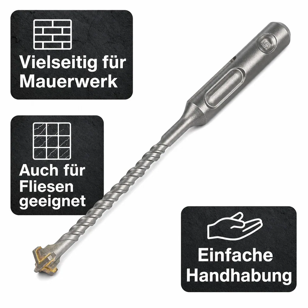 SDS Bohrer, Hammerbohrer 6,5mm, Betonbohrer, Steinbohrer
