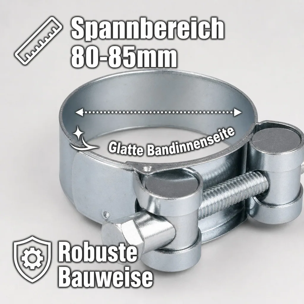 W1 Spannbacken-/ Gelenkbolzschellen 80-85mm