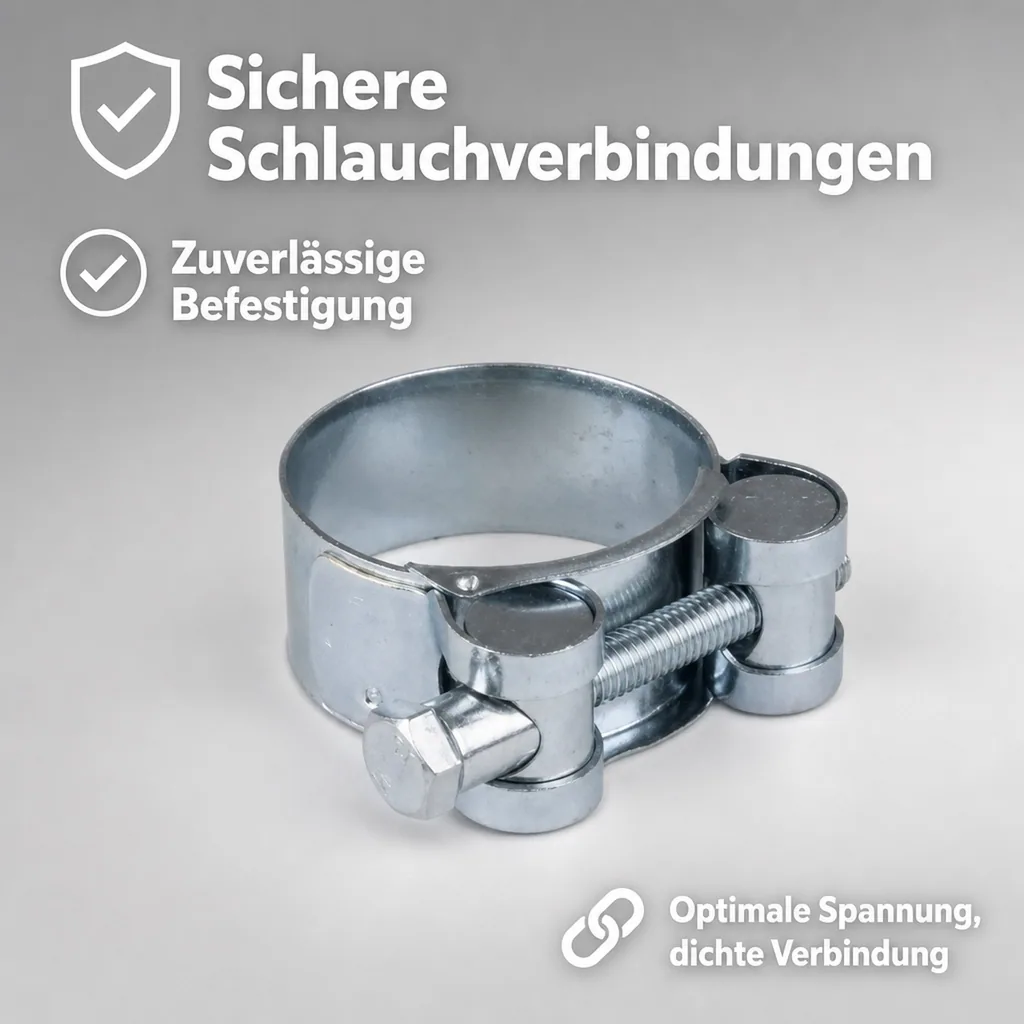 Gelenkbolzenschelle 44-47mm, Spannbackenschelle, verzinkt, DIN 3017