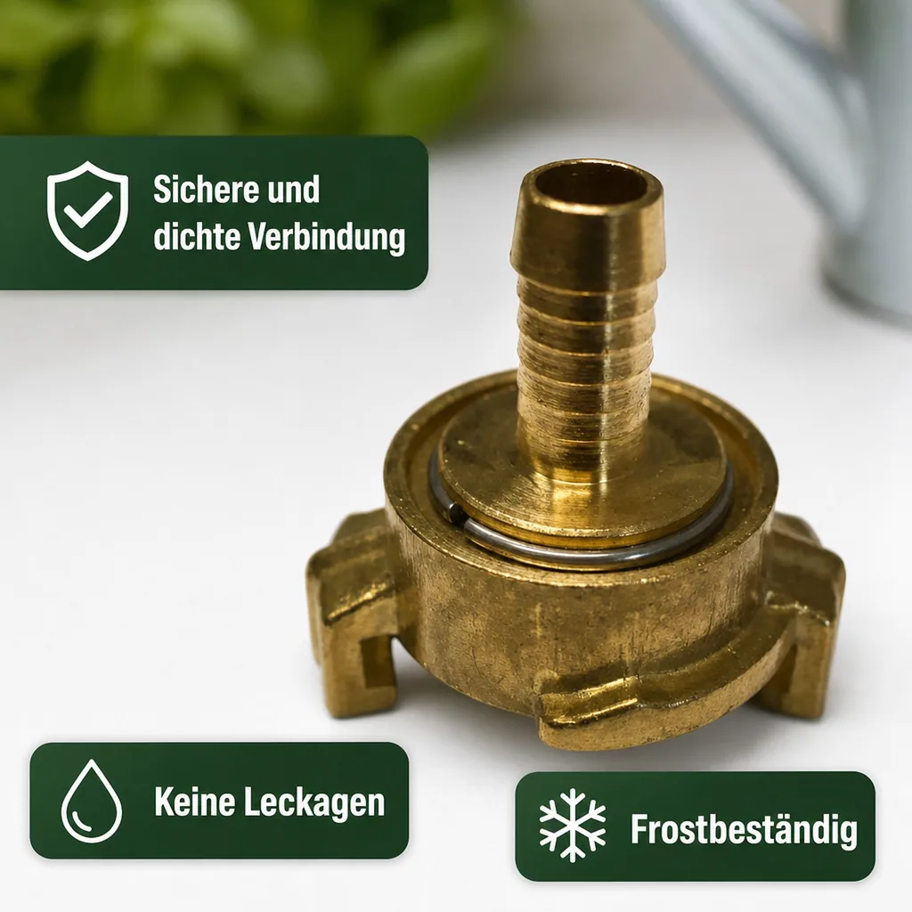Messing Kupplung 1/2 Zoll, drehbare Tülle, Schnellkupplung