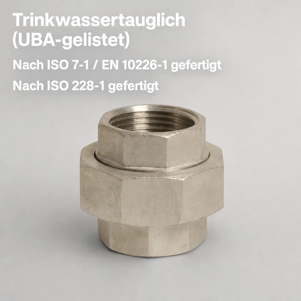 Gewindefitting Edelstahl Verschraubung 3/4" IG Typ konisch