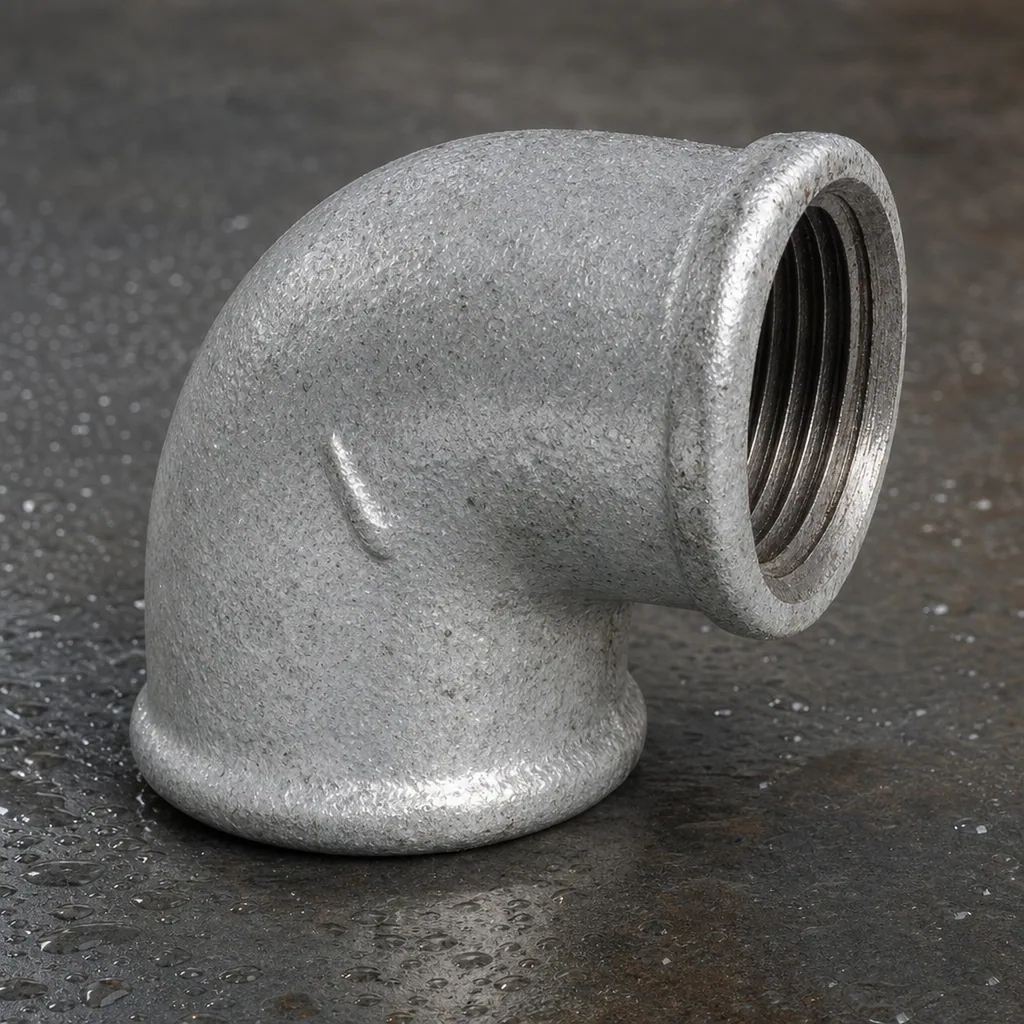 Gewindefitting Temperguss Winkel 90° 1 1/2" IG x 1 1/2" IG