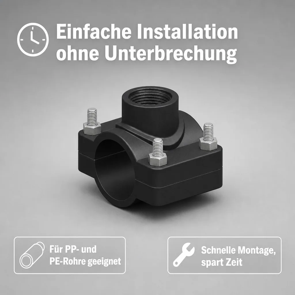 PP Anbohrschelle 63 x 1 1/2"