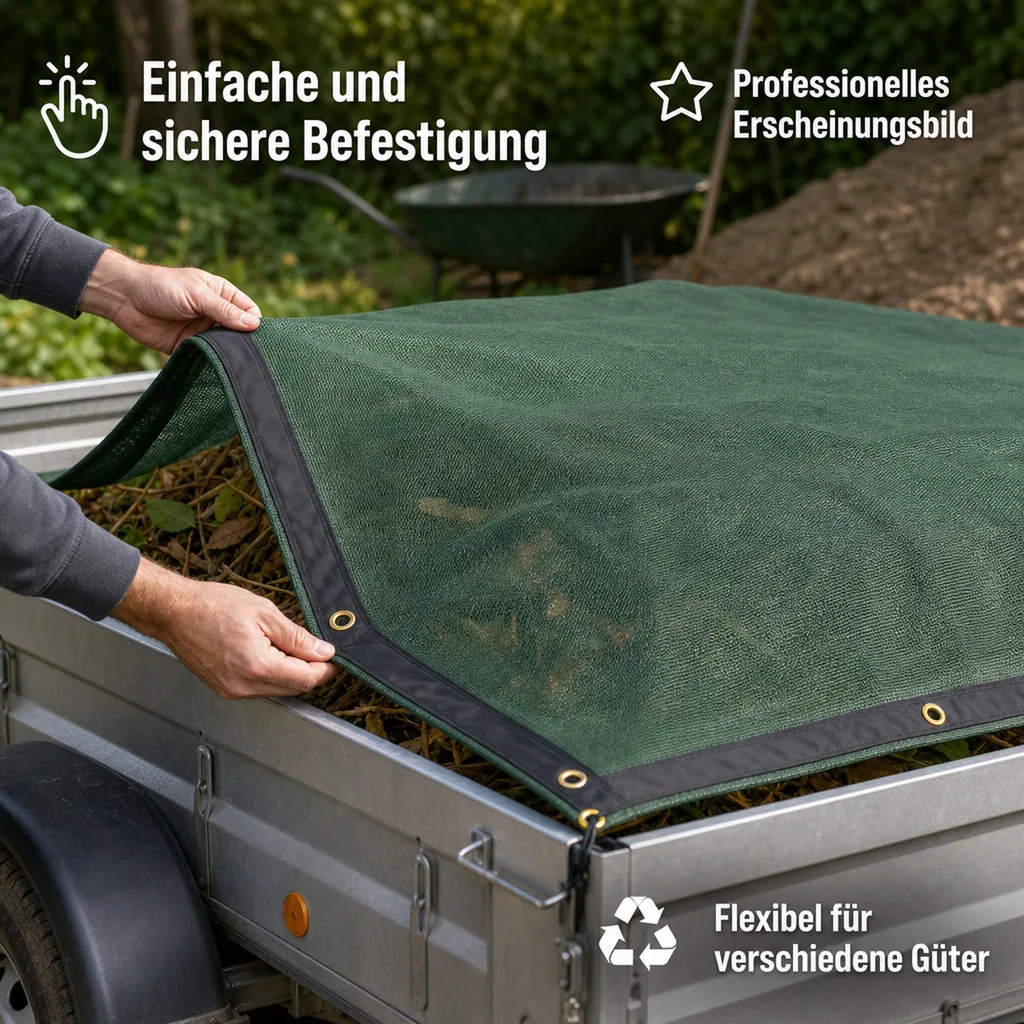 Anhängernetz, Containernetz, PE-Monofilgewebe, 3,2 x 7,5 m (24m²)